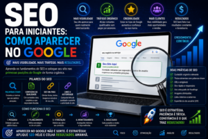 SEO-para-iniciantes-como-aparecer-no-google. SEO é a sigla para Search Engine Optimization, ou Otimização