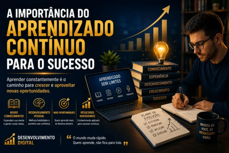 O aprendizado contínuo consiste no hábito de buscar novos conhecimentos, desenvolver habilidades e aperfeiçoar competências ao longo de toda a vida. Esse processo vai muito além da educação formal.