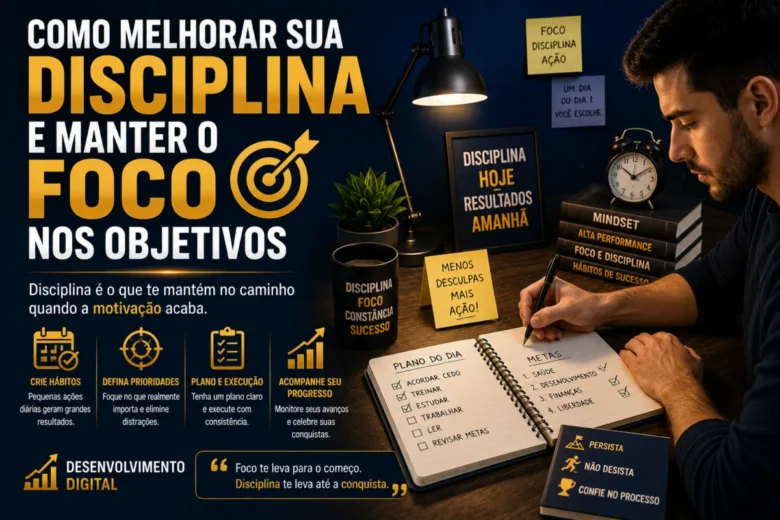 A disciplina é uma das habilidades mais importantes para quem deseja alcançar objetivos pessoais e profissionais. Enquanto muitas pessoas acreditam que o sucesso depende apenas de motivação ou talento