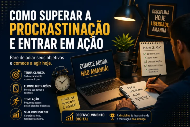 O maior problema da procrastinação é que ela raramente resolve aquilo que estamos evitando. Pelo contrário, as tarefas continuam existindo e, com o passar do tempo, costumam tornar-se ainda mais urgentes e difíceis de executar
